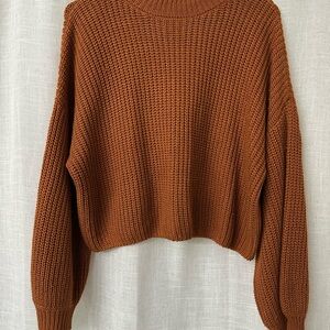Cozy Brown Knit Sweater